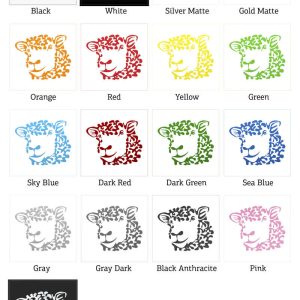 Alternative view of Sheep Silhouette Sticker