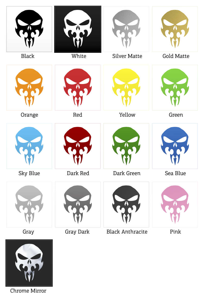 Skull Monster Vinyl Sticker 5 Skull Monster Vinyl Sticker - Image 3