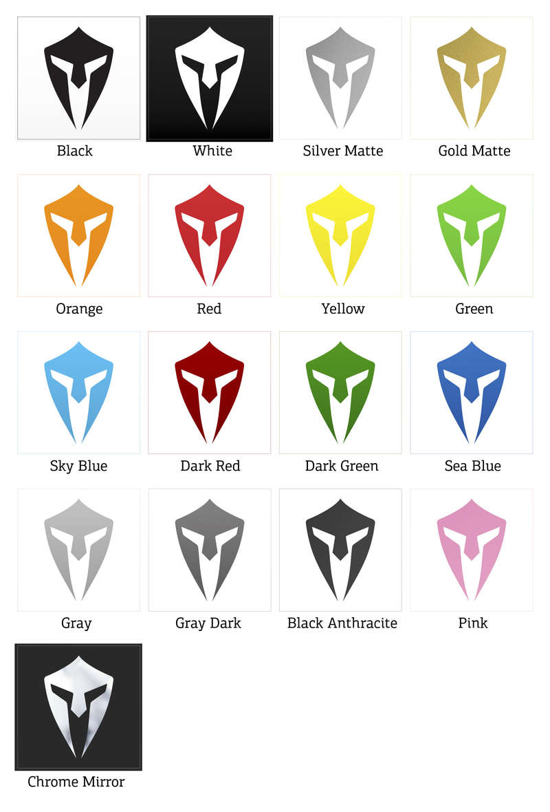 Spartan Helmet Vinyl Sticker 6 Spartan Helmet Vinyl Sticker - Image 4