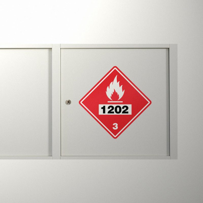 1202 Flammable Liquid Placard Sticker - Stickers Factory