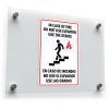Bilingual "In Case of Fire, Do Not Use Elevator" Safety Sign 1