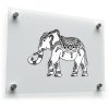Black and White Mandala Elephant Vinyl Sticker 1