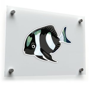 Black and White Moorish Idol Vinyl Sticker