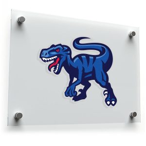 Blue Raptor Dinosaur Vinyl Sticker