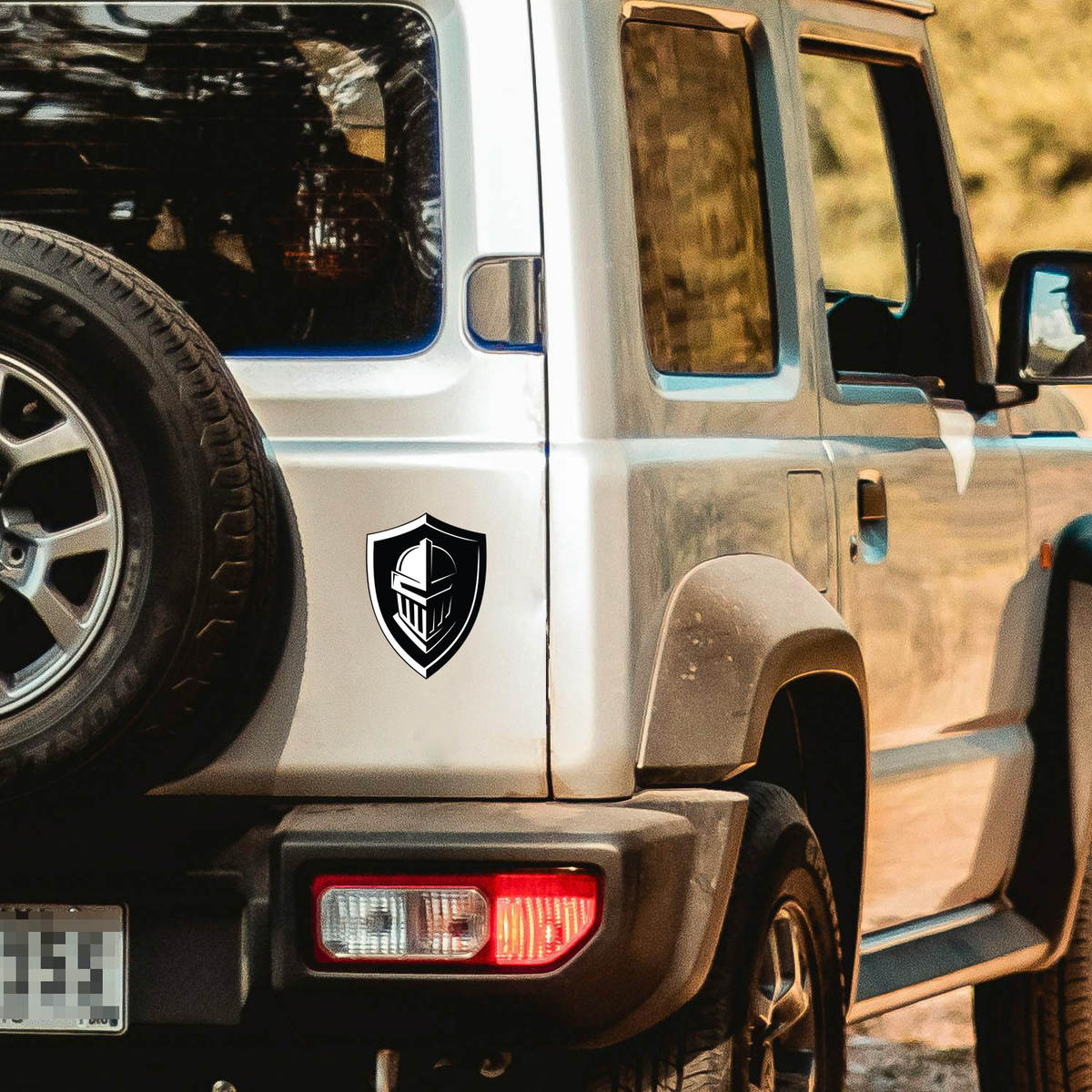 Bold Knight Shield Helmet Decal 5 Bold Knight Shield Helmet Decal - Image 3