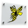 Bold Yellow Wasp Bee Sticker
