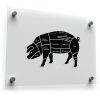 Butcher Pig Cuts Vinyl Sticker 1