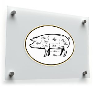 Butcher’s Cut Pig Diagram Sticker