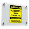 Caution Asbestos Waste Disposal Site Sticker