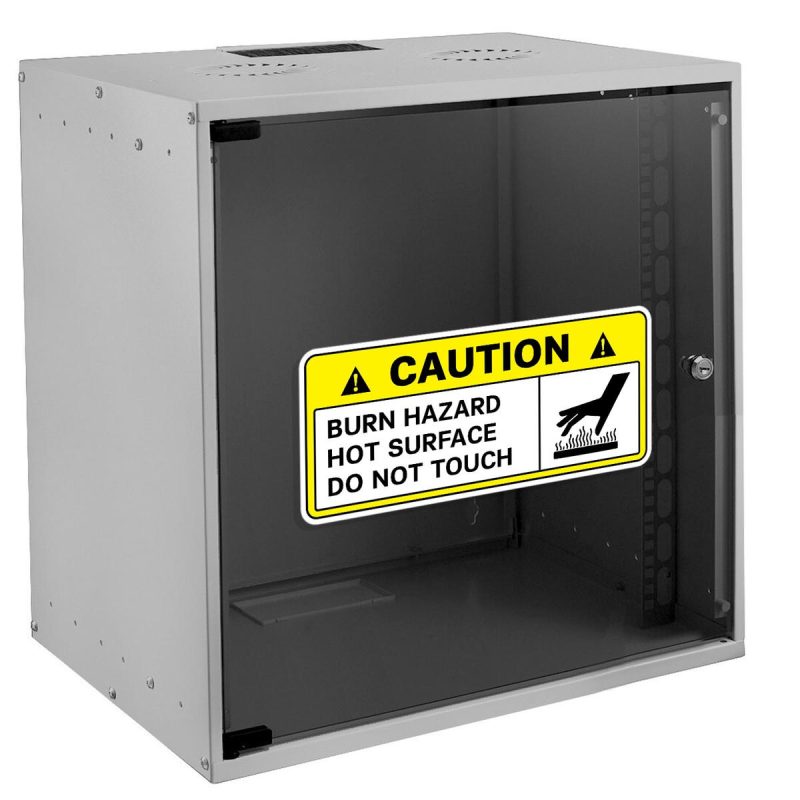 Caution Burn Hazard Hot Surface Sticker - Stickers Factory