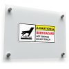 "Caution Burn Hazard" Safety Sign Decal