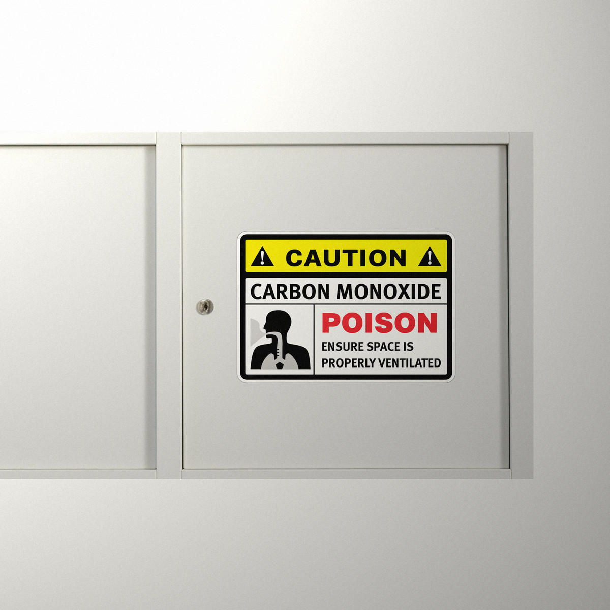 Caution Carbon Monoxide Poison Sign 8 Caution Carbon Monoxide Poison Sign - Image 6