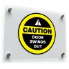 Caution Door Swings Out Sticker 1