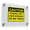 Caution Extremely Cold Liquid Nitrogen Sticker 1