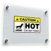 Caution Hot Do Not Touch Sticker 1