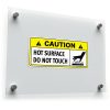 "Caution Hot Surface" Warning Sticker