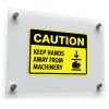 "Caution: Keep Hands Away from Machinery" Safety Sticker 1