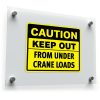 Caution: Keep Out from Under Crane Loads Vinyl Decal 1
