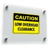 "Caution Low Overhead Clearance" Vinyl Decal