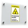 Caution: RF Radiation Hazard Warning Sticker