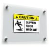 Caution Slippery Floor When Wet Sign 1