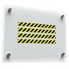 Caution Striped Safety Tape Sticker