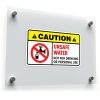 "Caution: Unsafe Water" Vinyl Sticker