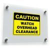Caution Watch Overhead Clearance Sticker