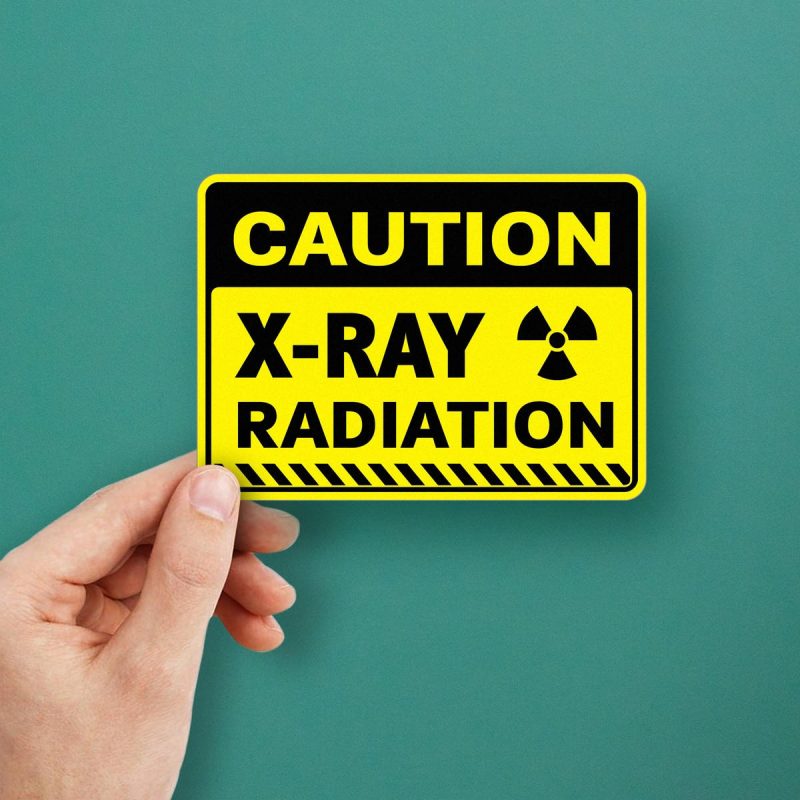 Caution X-Ray Radiation sticker - Stickers Factory