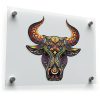 Colorful Bull Head Vinyl Sticker 1