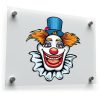 Colorful Clown Face Vinyl Decal 1