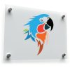 Colorful Parrot Head Vinyl Sticker