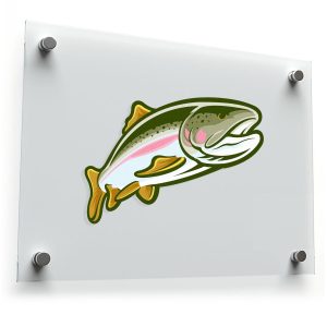 Colorful Rainbow Trout Fish Sticker