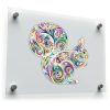 Colorful Swirl Squirrel Vinyl Sticker 1