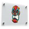 Colorful Tiki Mask Vinyl Decal 1