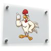 Cool Chicken Cartoon Vinyl Sticker