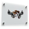 Cowboy Skull with Guns Vinyl Sticker