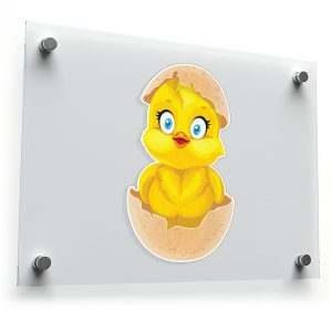 Cute Baby Chick Hatching Vinyl Decal