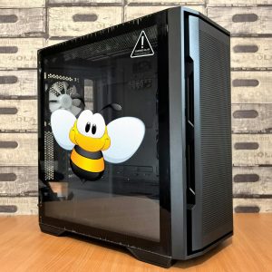 Alternative view of Cute Cartoon Bee Vinyl Sticker
