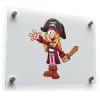 Cute Cartoon Pirate Girl Sticker 1