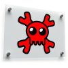 Cute Red Skull Vinyl Decal 1