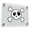 Cute Skull and Crossbones Vinyl Sticker 1