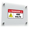 Danger 480 Volts Safety Sticker 1