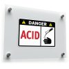 "Danger: Acid" Safety Warning Decal 1
