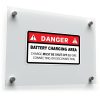 Danger Battery Charging Area Sticker