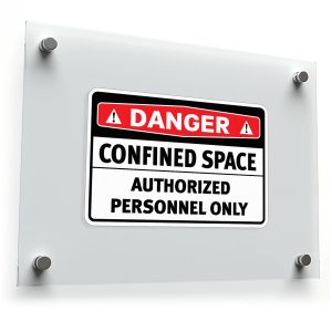 Danger Confined Space Authorized Personnel Only Sticker