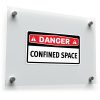 "Danger: Confined Space" Safety Sticker