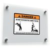 Danger: Do Not Disturb the Tennis Player Sticker