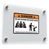 Danger: Do Not Disturb Poker Player Vinyl Decal 1