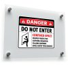 Danger Do Not Enter - Confined Space" Safety Sticker 1
